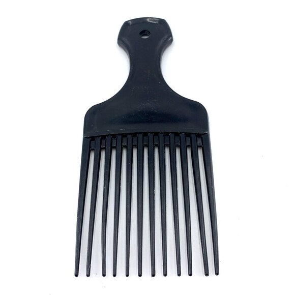 Afro Hair Comb Pick Lot of 2 Red Black 7" Long Vintage 60s 70s - Picture 6 of 6